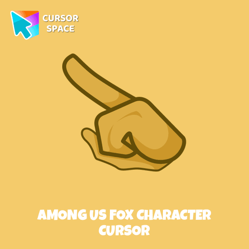 Among Us Fox Character cursor